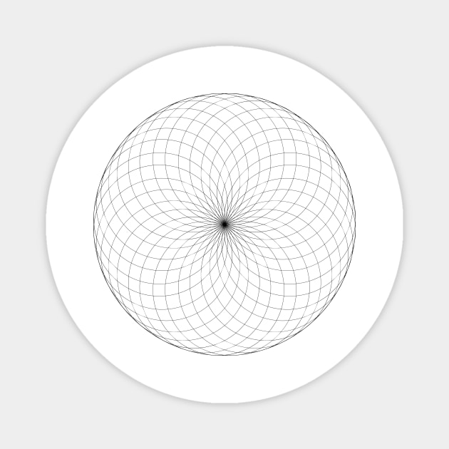 Magnetic spirograph top
